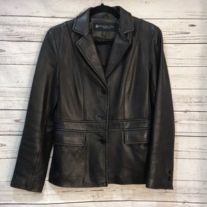 Kenneth Cole reaction women’s leather jacket (H